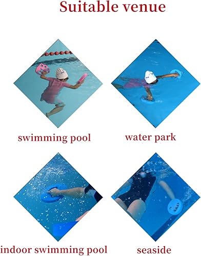 Miniatura 3 de 2 discos de ejercicio acuático, discos de mano de espuma EVA para piscina, resistencia al ejercicio, pesos de agua, equipo aeróbico de agua, disco