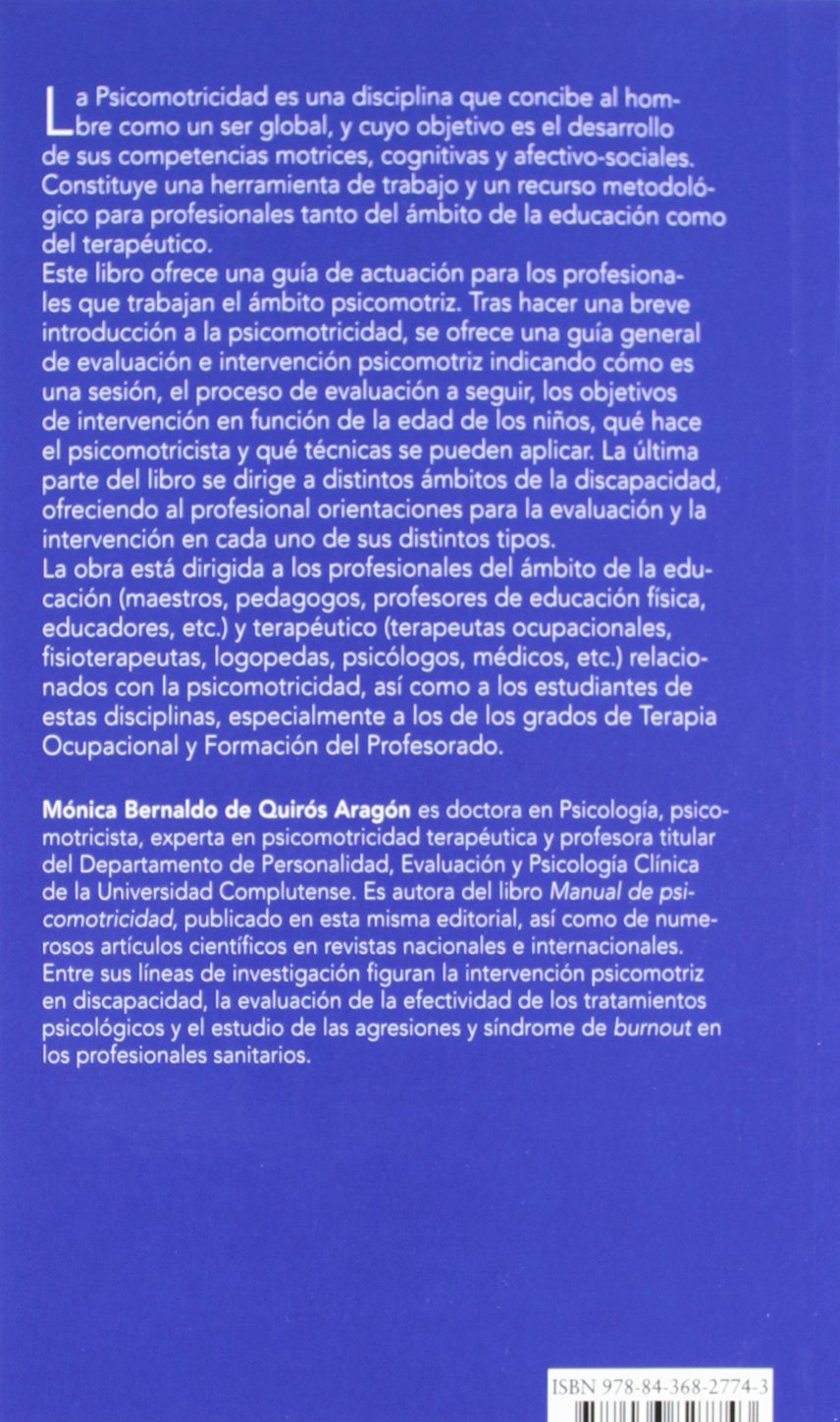 Psicomotricidad: Guía de evaluación e intervención (Psicología)