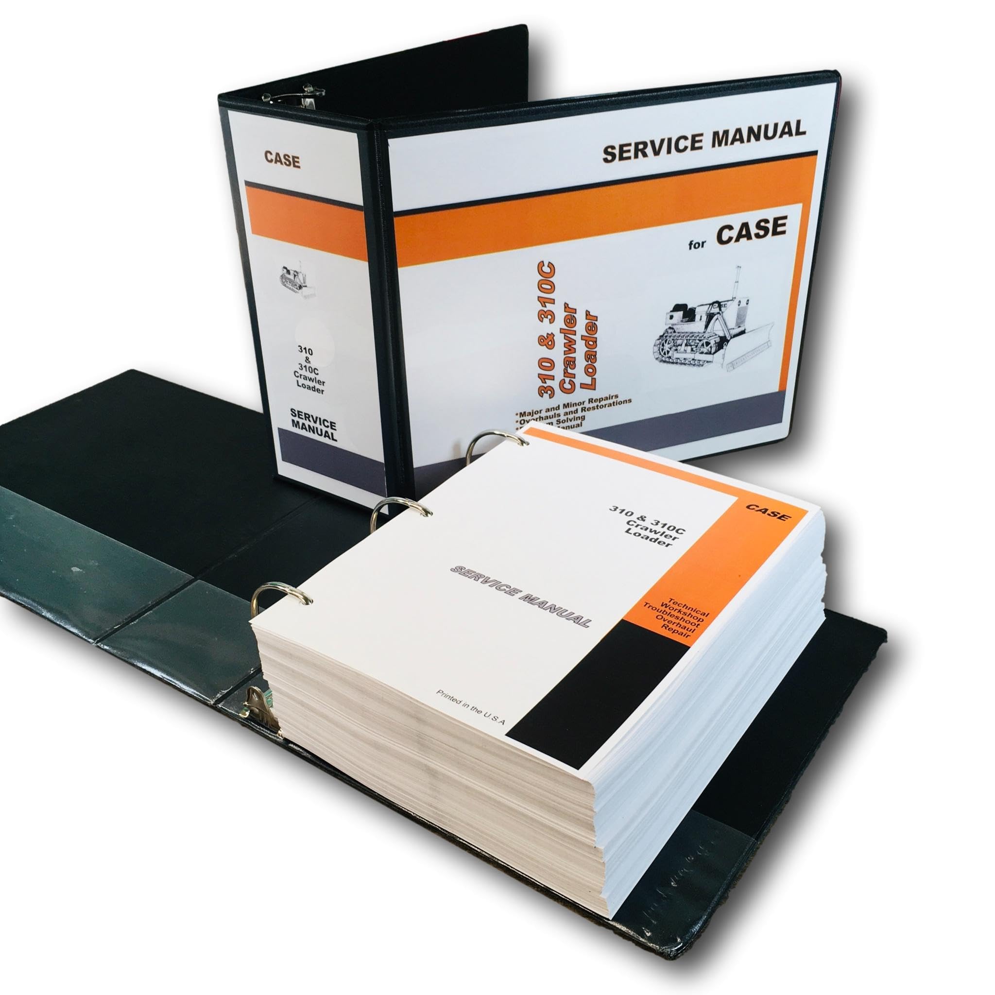 Case 310-350 Crawler Dozer Service Manual – 1,004 Pages, Covers 310G-350 Models (2016 Print)