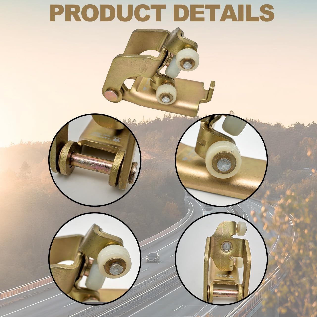 MP&PV Auto Parts Sliding Door Roller Kit Guide Hinge for Dodge Freightliner Mercedez Van Sprinter W901 W902 W903 W904 1995-2006 VW LT 1996-2006 OE 9017601047,9017601347,9017600128 (Middle)