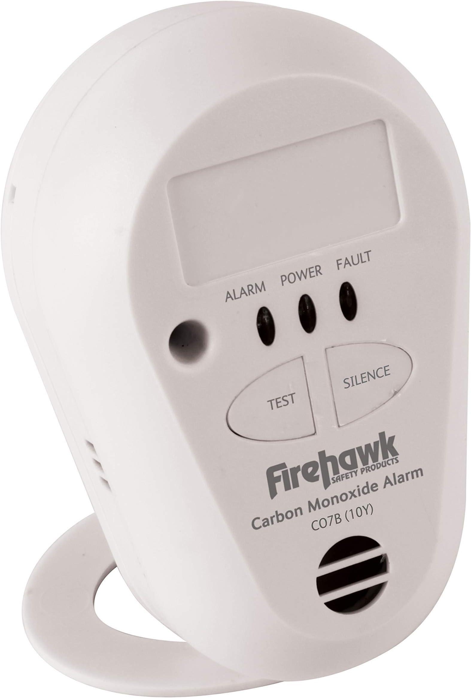 Firehawk CO7B-10Y Carbon Monoxide Alarm Detector with 10 Year Battery