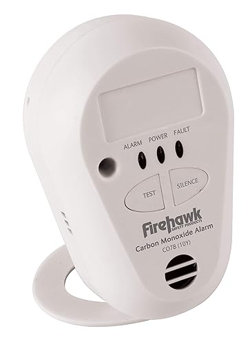 Firehawk CO7B-10Y Carbon Monoxide Alarm Detector with 10 Year Battery