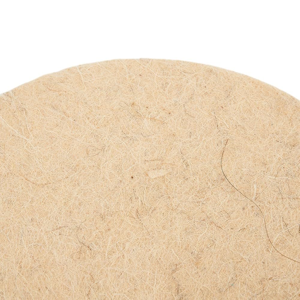 150mm Feltro di Lana Lucidatura Ruota Pad Disco per Strumento Rotante, 6 Pollice Buffer Adatto per Acciaio Inox, Rame, Alluminio, Vetro