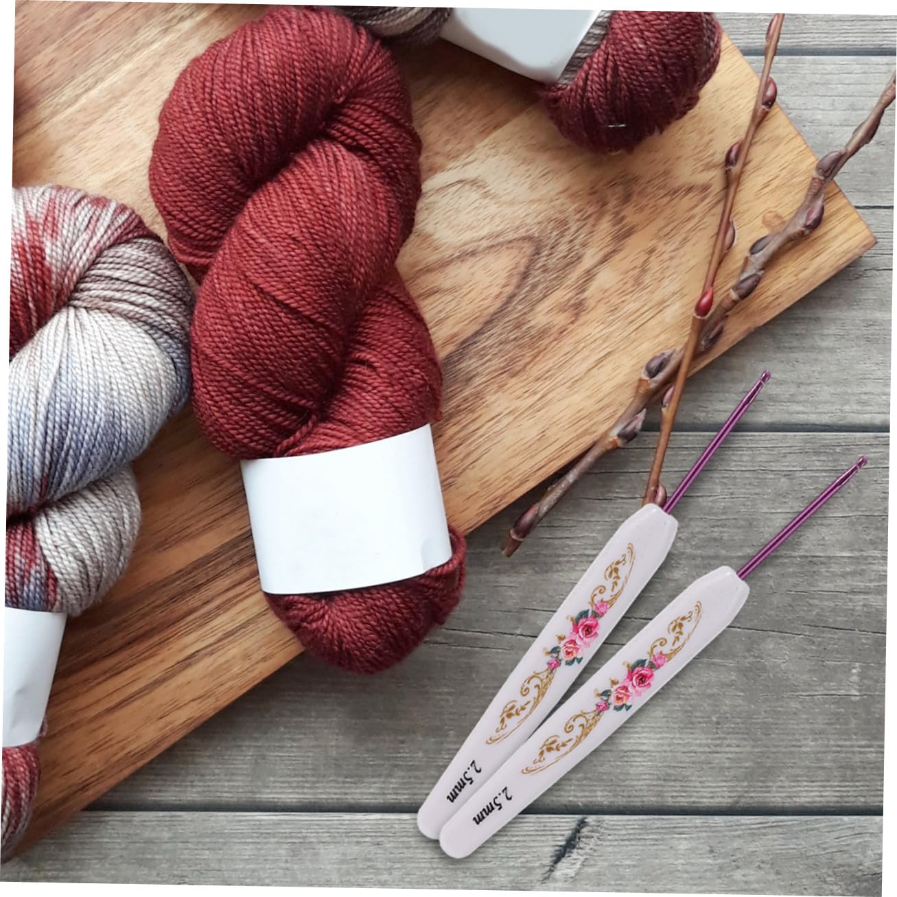 Kit de 16 Agujas de Tejer Crochet para Principiantes con Bolsa