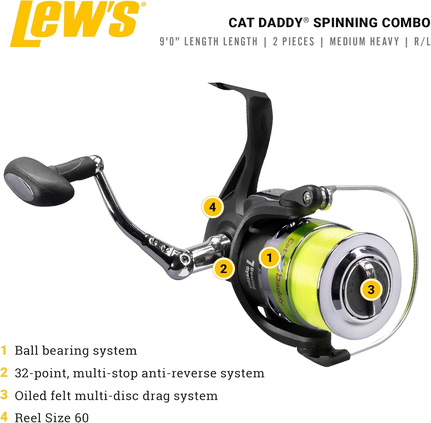 Lew's Cat Daddy Spinning Combo
