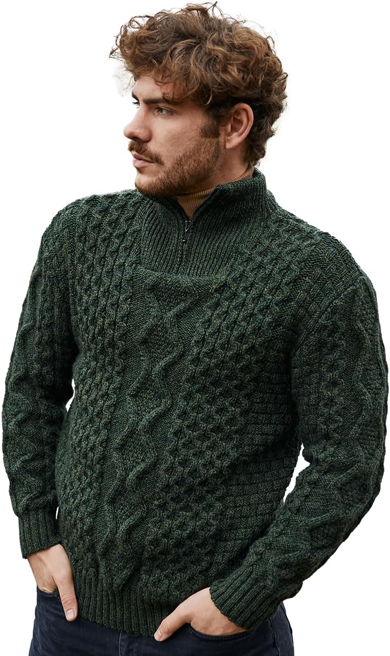 Irish Aran wool sweater