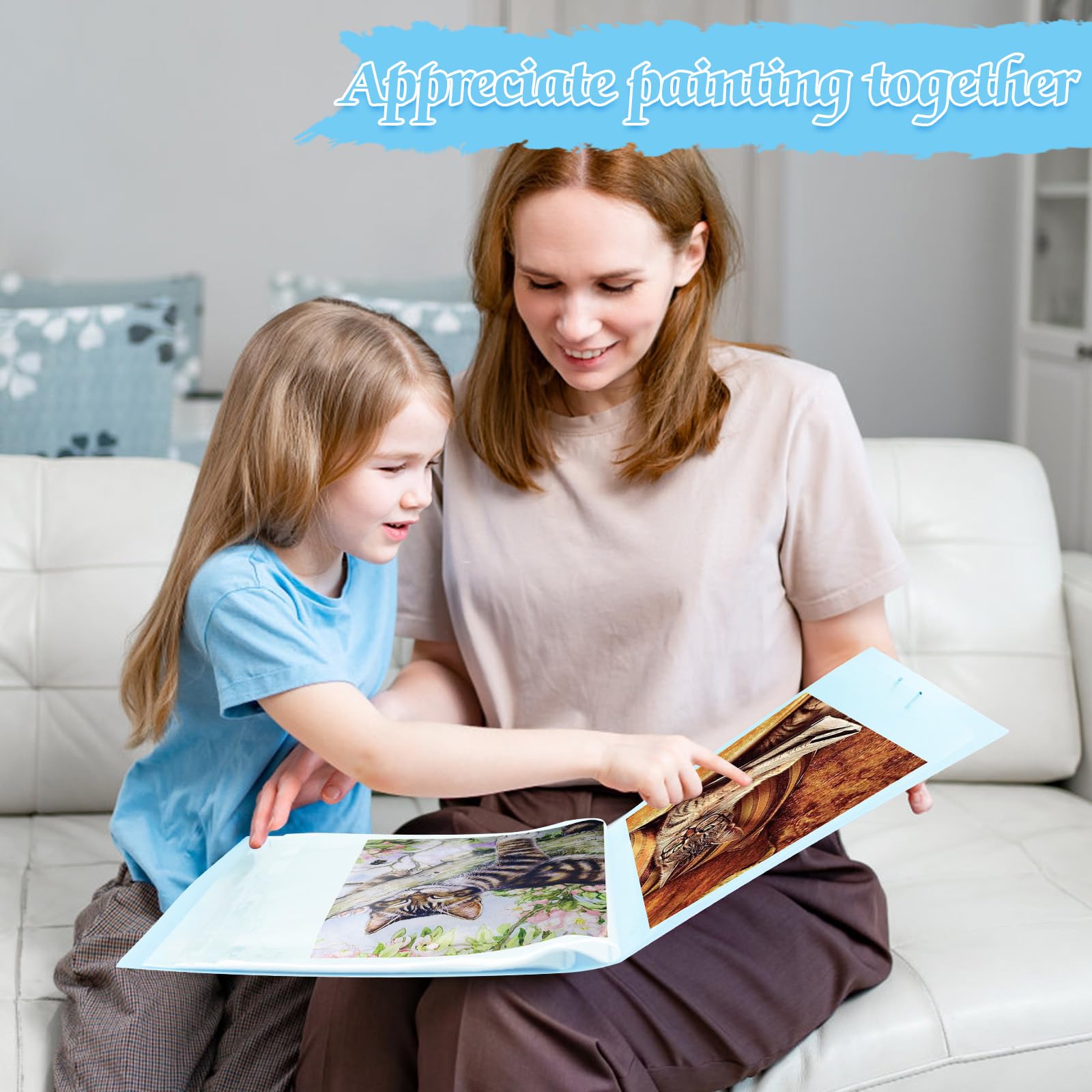 SPOKKI Diamond Painting Pictures Album, A3 Diamond Painting Folder for Storage Diamond Painting Pictures with 60 Sheets - Image 4