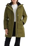 Women&apos;s Hooded Winter Down Coat Quilted Mid Length Puffer Jacket