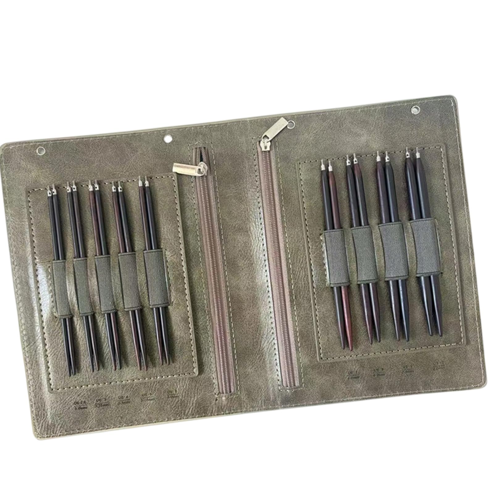 Yarn Stricknadel Set, austauschbare runde Holznadeln, 9 Paar mit 3 mm–6 mm Größen für Strickprojekte zu Hause