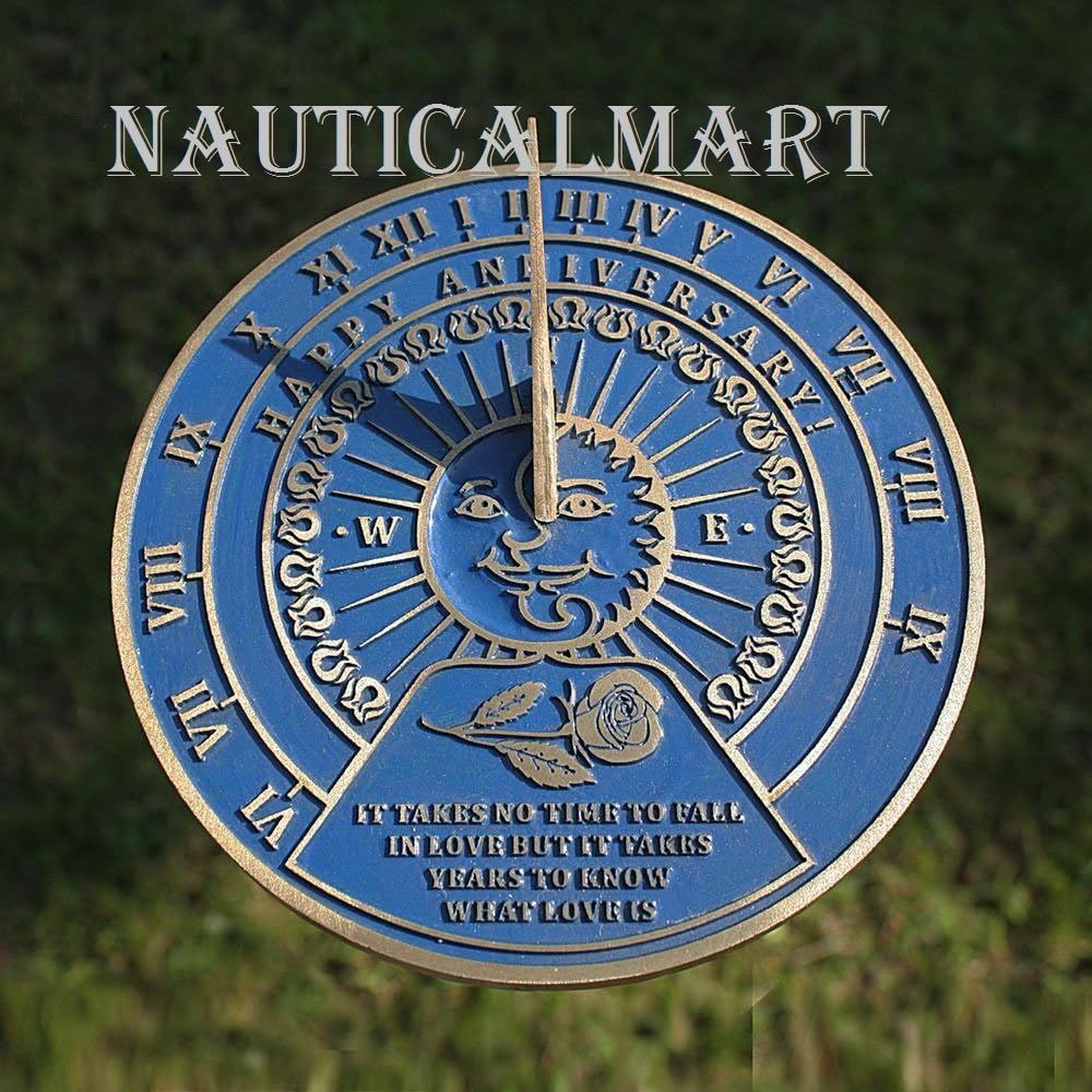 NauticalMart Looking for The Best Gift This Unique Garden Sundial Gift Idea is A Great Present for Him, for Her Or for A Couple Garden Sundial