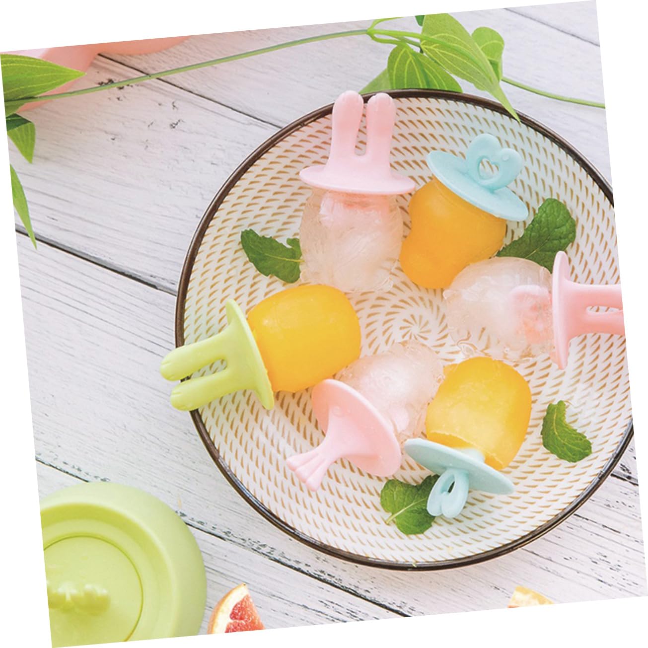 Zerodeko Sets de Moules à Glace en Silicone Réutilisables Lot de 4 Forme Animal Faciles à Nettoyer Rangement Pratique Glaces Maison, Diy