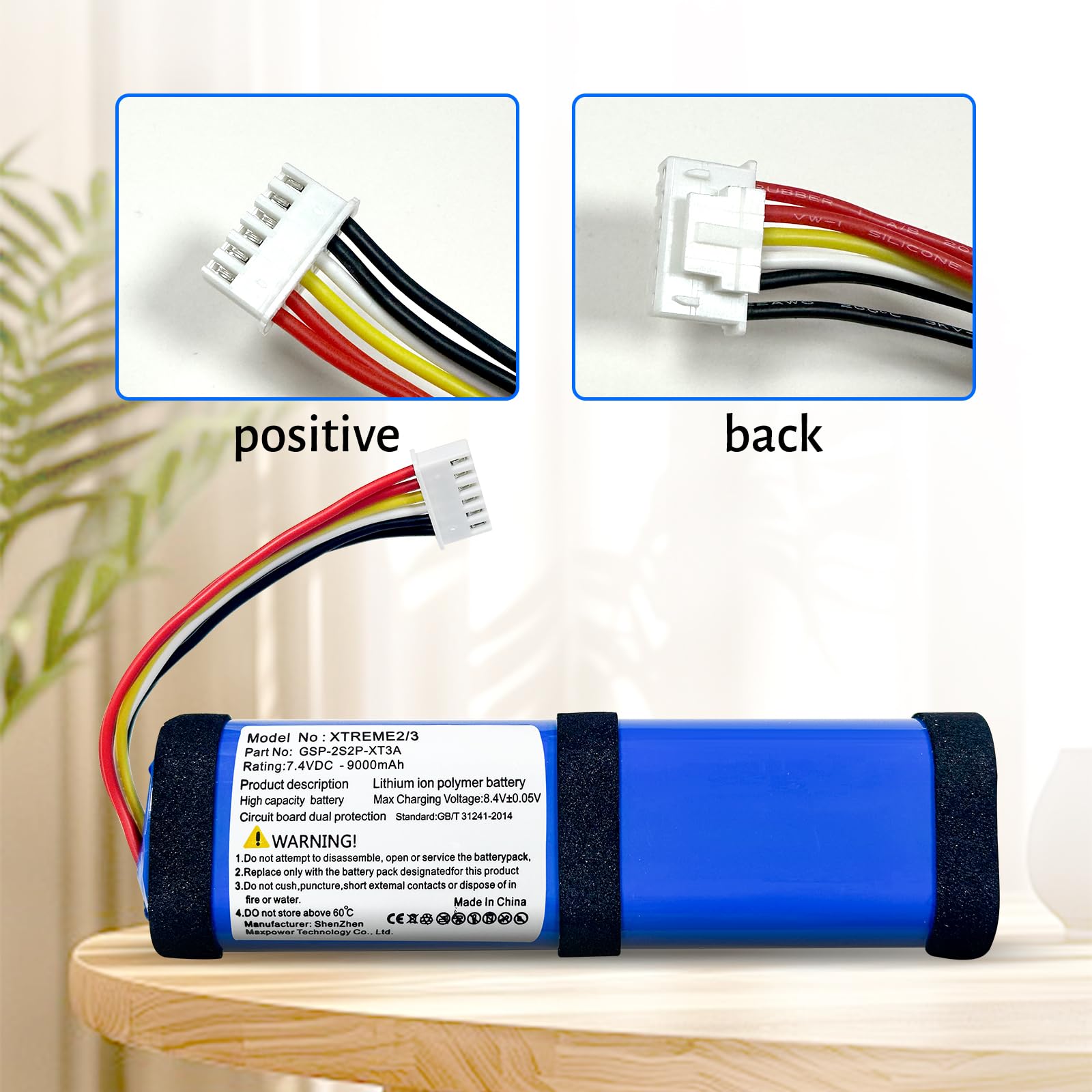 Akumulator do JBL Xtreme 2, 7,4 V 9000 mAh Li-ion SUN-INTE-103 21NR19/66-2 ID1019 akumulator do głośników JBL Xtreme 2 Bluetooth (nie pasuje do JBL Xtreme 1)