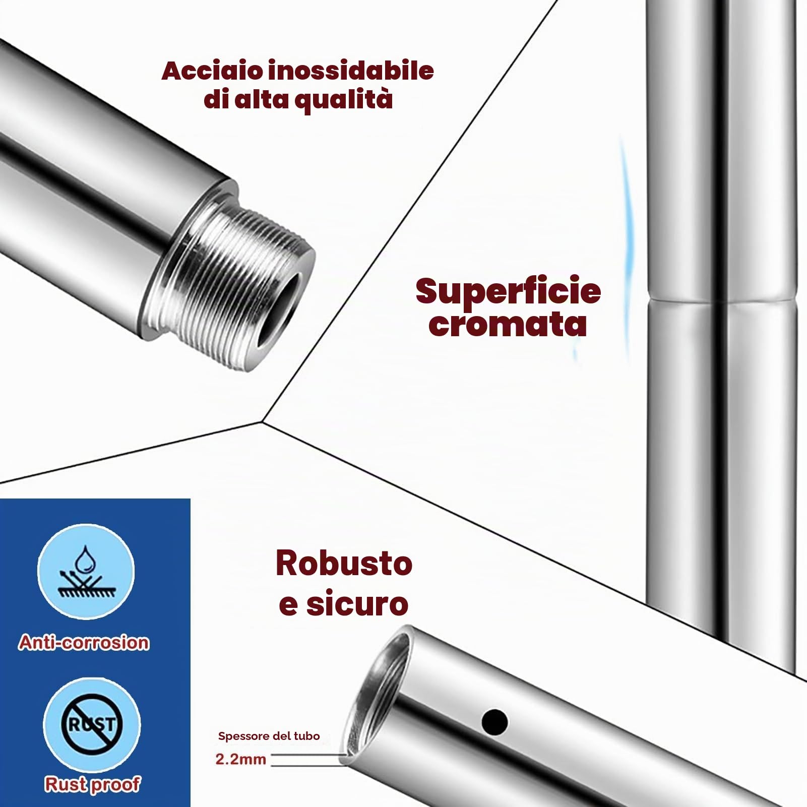 Palestra professionale 45 mm Spinning Static Dance Pole – Heavy Duty per casa con montaggio a soffitto
