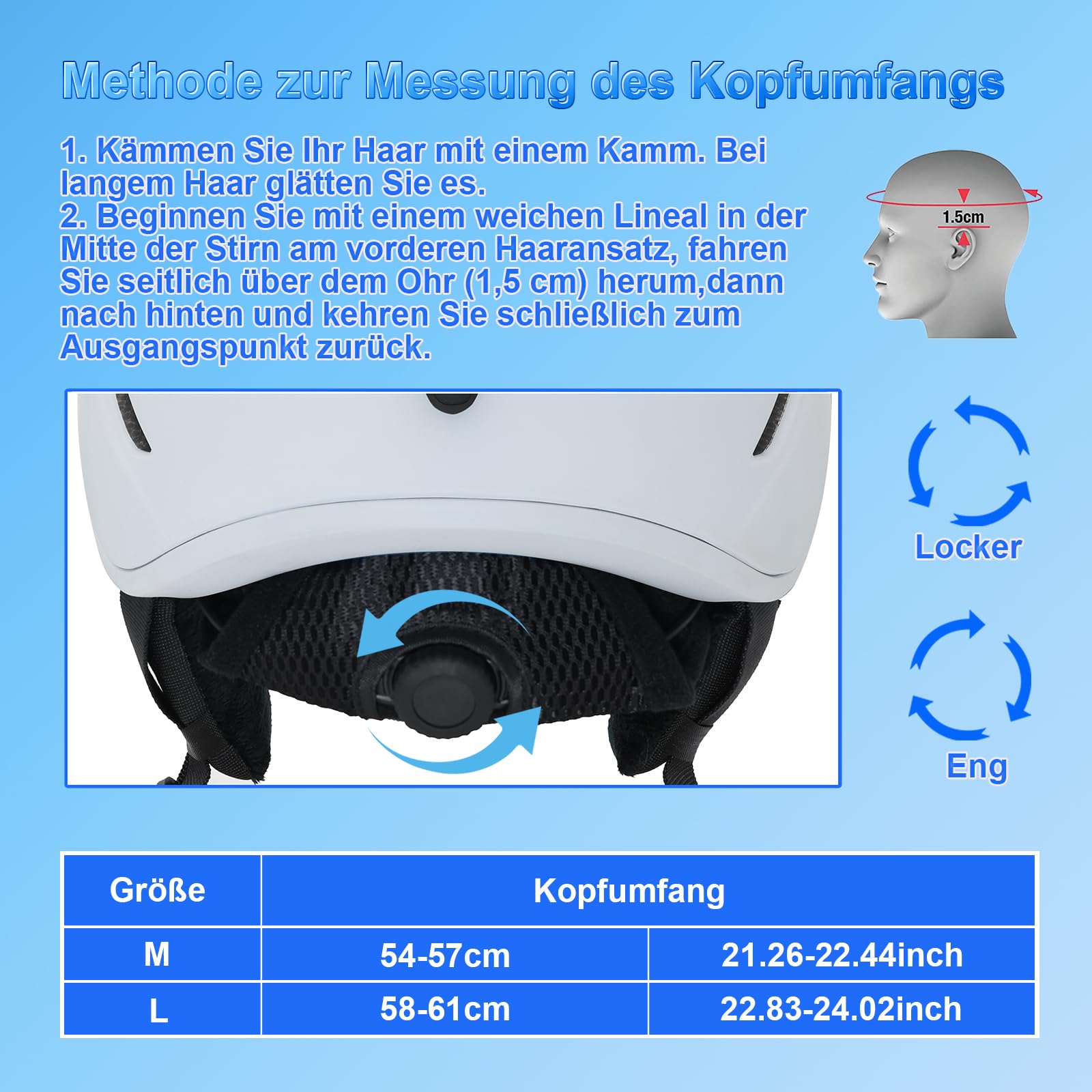 Casque de ski pour homme et femme - Casque de ski / snowboard avec système de ventilation - Casque de neige pour adultes et jeunes