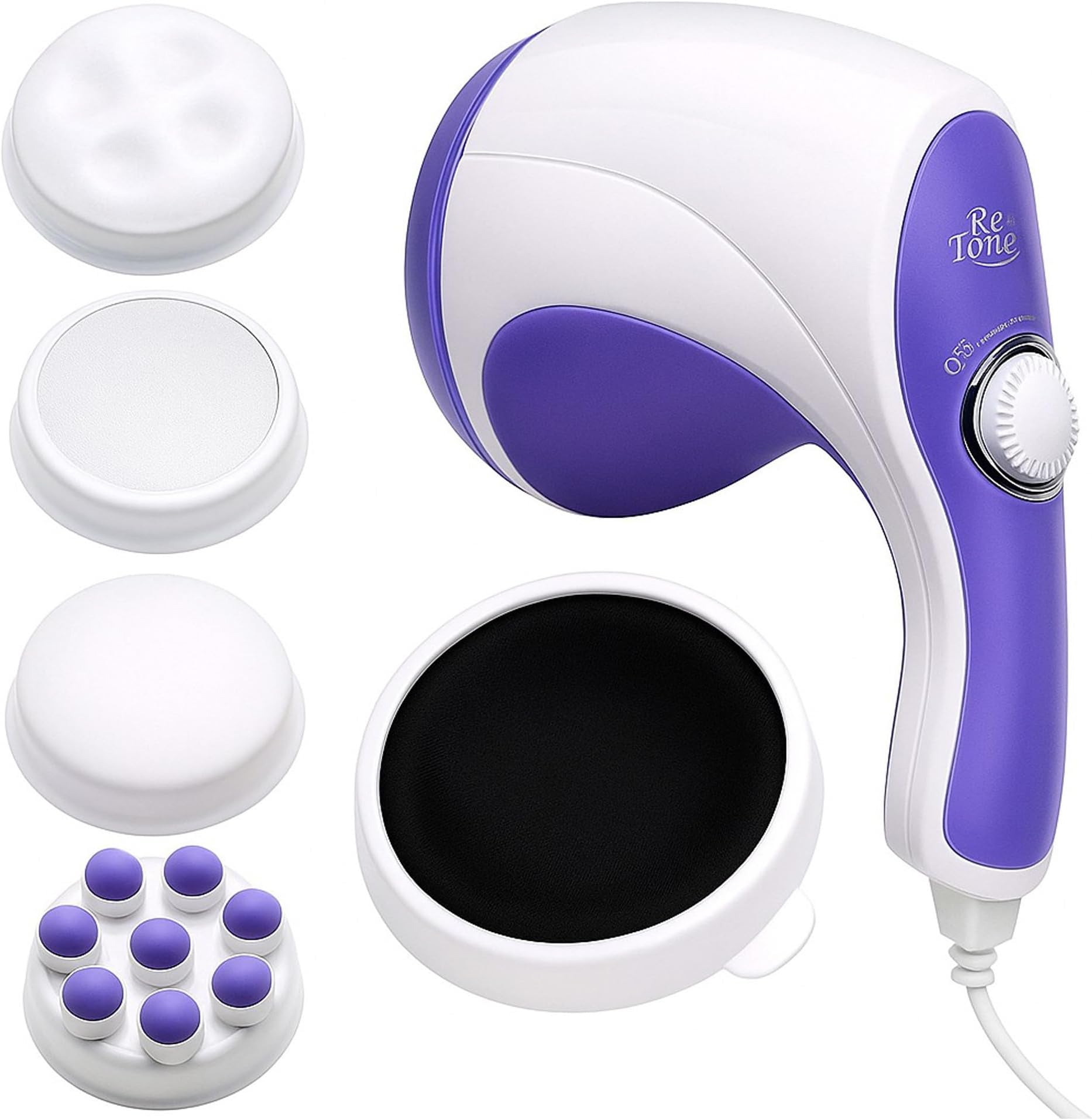 Concepta Massage Machine for Body Pain – Electric Massage Machine for Body Pain Relief | Full Body Massager for Back, Neck, Legs & Shoulder | For Men & Women | Corded, White