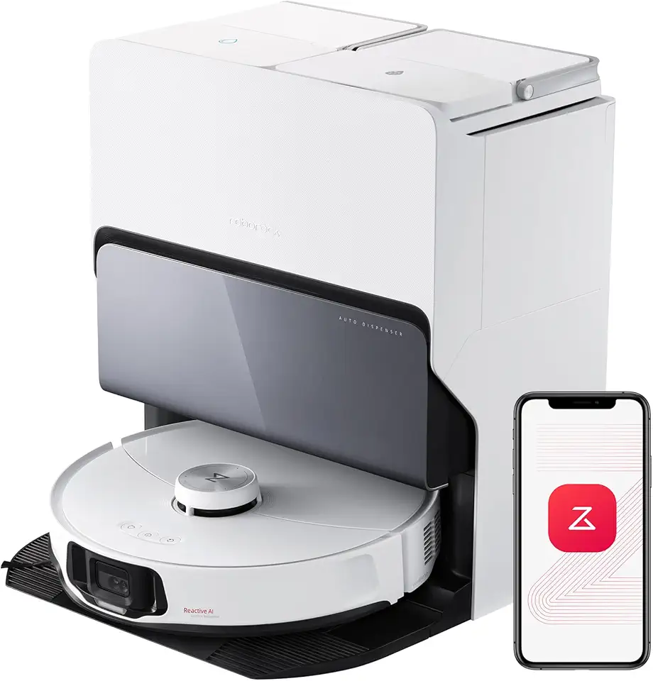 Robots aspirateurs animaux poils roborock S8 MaxV Ultra Aspirateur Robot avec 8-en-1 Station, Robot Aspirateur Laveur avec