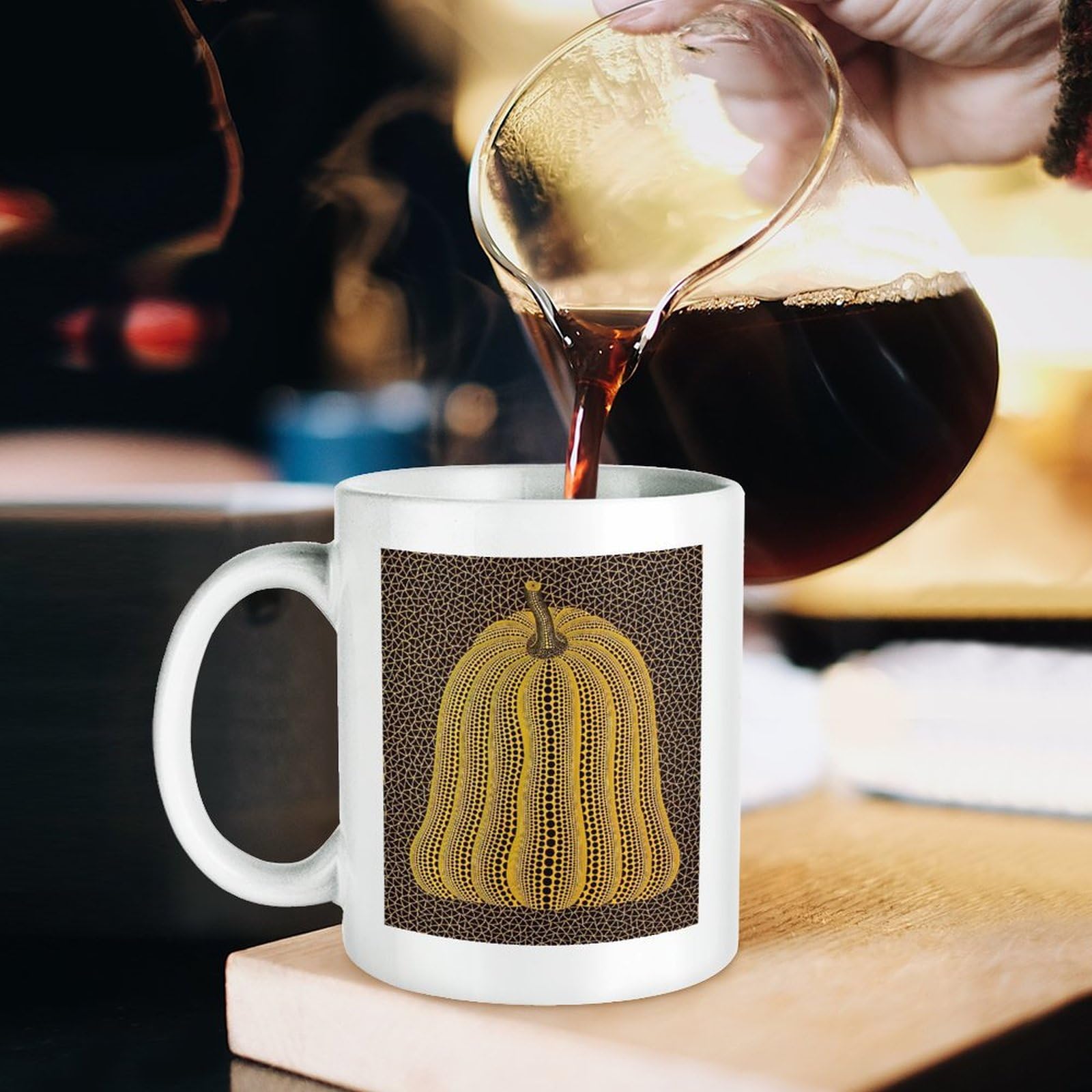 Amazon.co.jp: 草間彌生 マグカップ セラミック コーヒーカップ カップ Amazon.co.jp: 草間彌生 マグカップ セラミック コーヒーカップ カップ