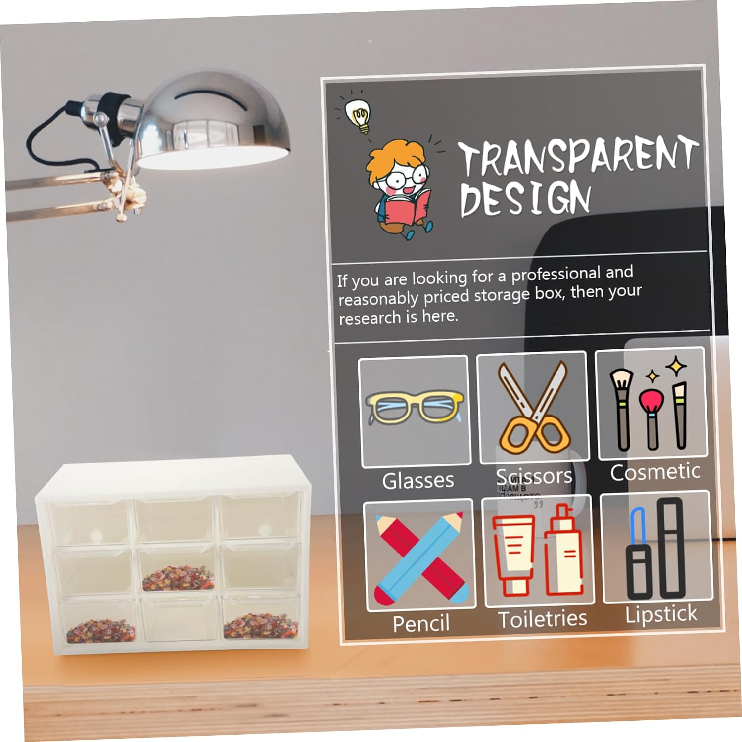 4pcs Jewelry Storage Cases with Drawer Design for Rings
