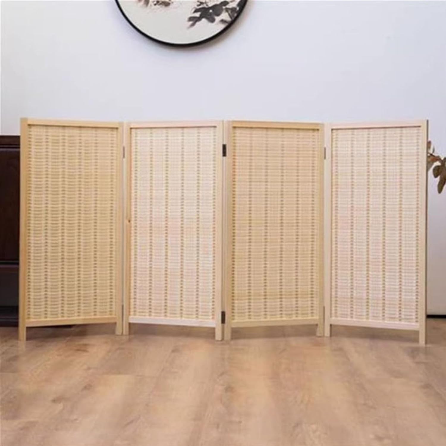 100 High Room Partition Freestanding Foldable Privacy Screen 3/4/5/6 Panels for Home Office Garden Patio Kindergarten(Color 1,100x40cm-3 Panels)