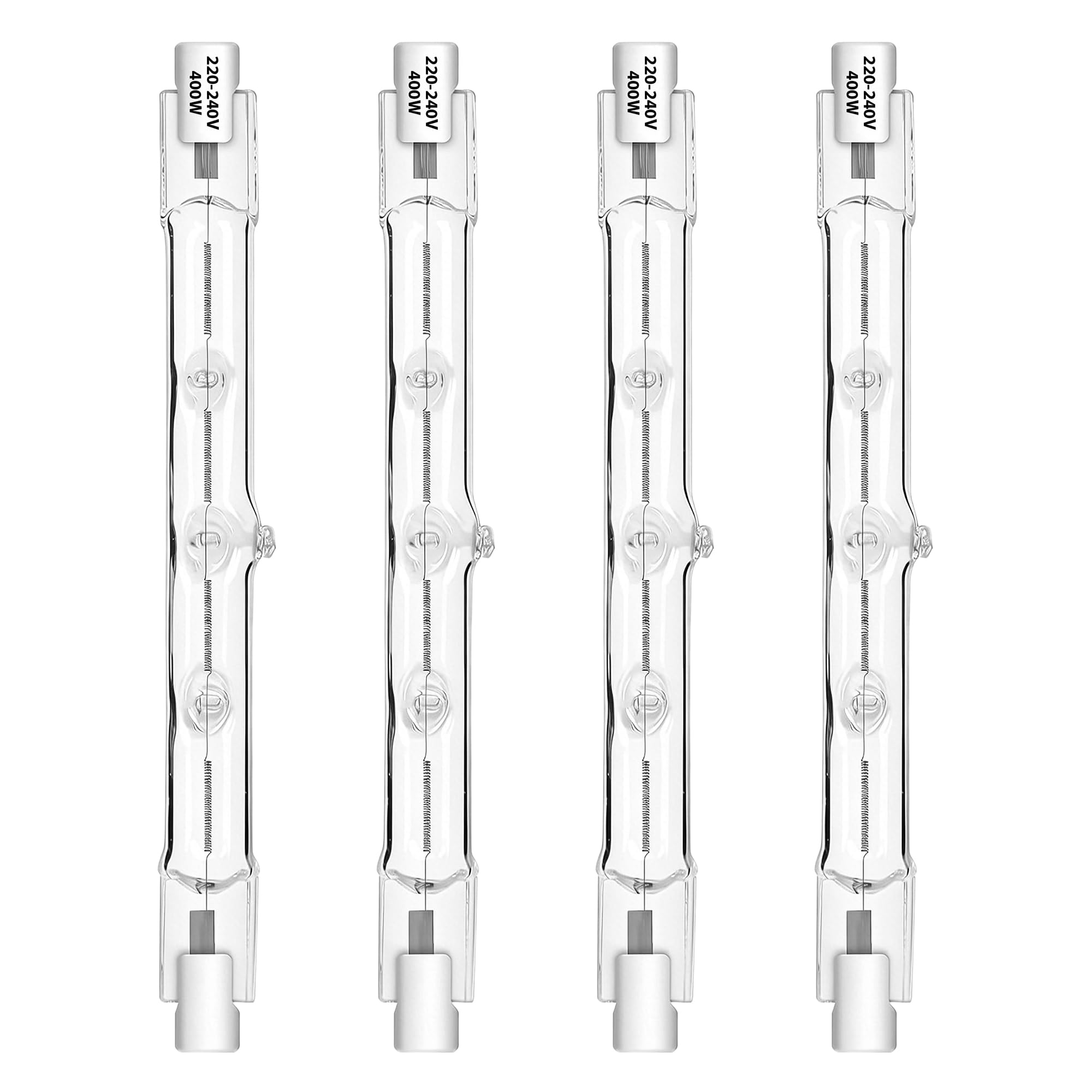 VINSPIRE R7S Halogen Bulb 118mm 400W 230V Dimmable Linear Light Bulb, J118 Security Light Bulb 3000K Warm White Floodlight, Energy Saving Light Bulbs for Outdoor Garden Lights [Energy Class G]