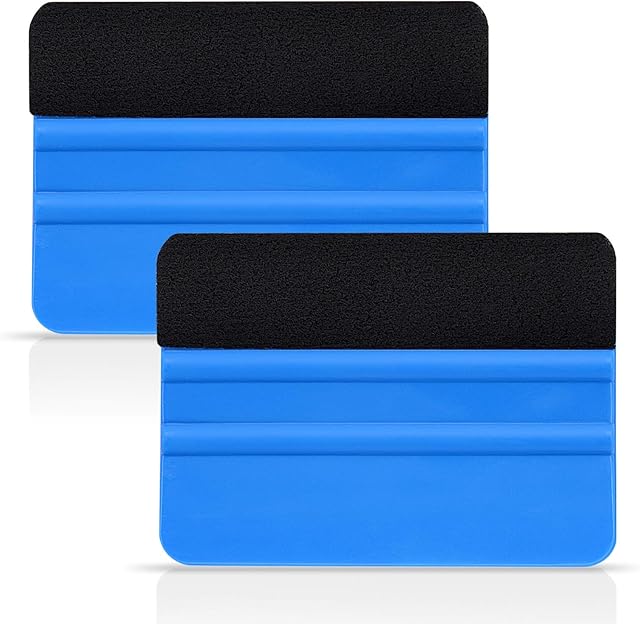 Ehdis® rakietka narzędzie Pro winyl owijanie samochodu węgiel filcowa krawędź rakla 10 cm, do samochodu winyl skrobaczka kalkomania aplikator narzędzie