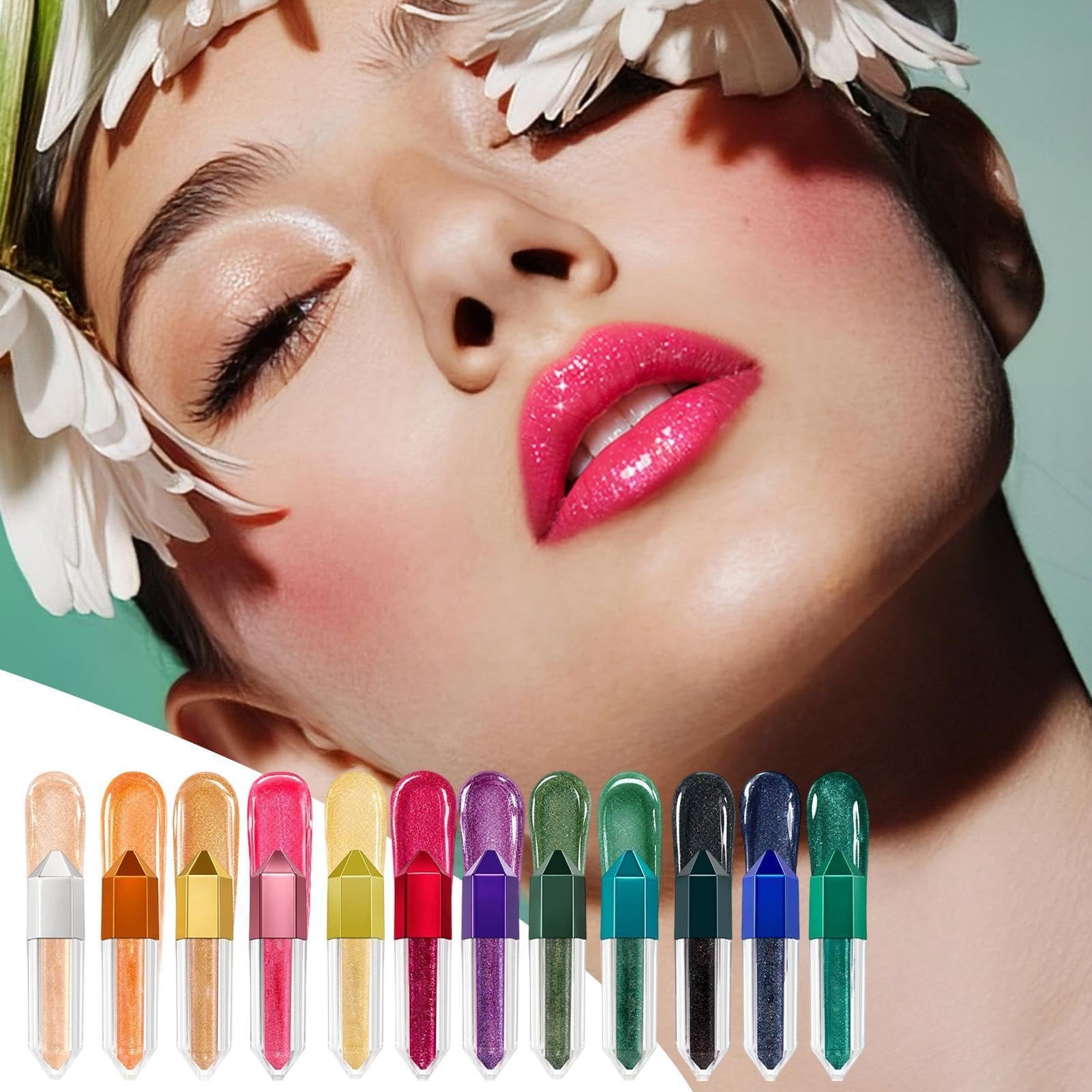 Lucidalabbra Brillante 12 Colori Rossetto Lucido Idratante E Rimpolpante | Lucidalabbra Glow Per Donne Ragazze Fidanzata Feste Shopping Incontri Serate Halloween Festival