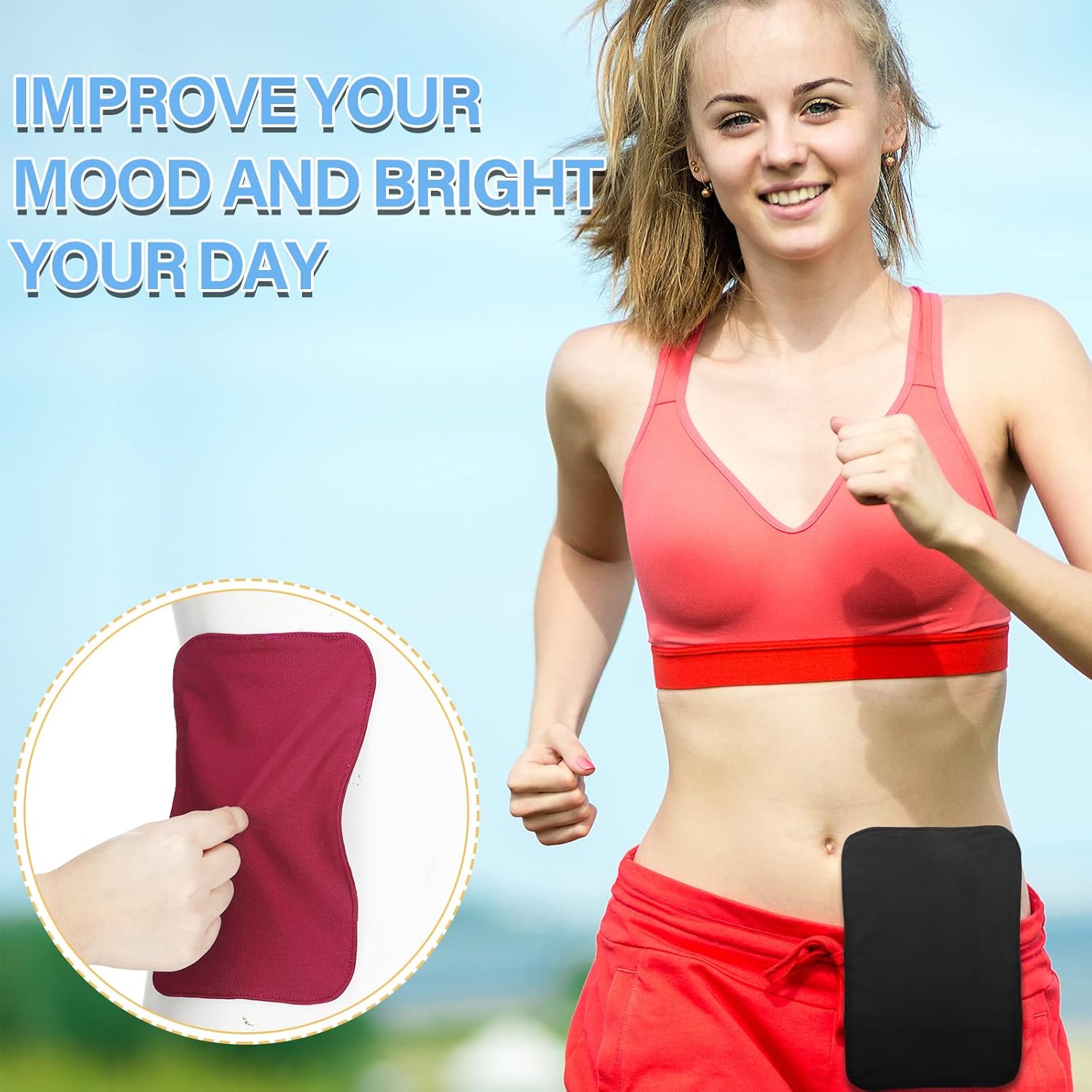 ストレッチバッグカバー 洗えるポーチライナー レディース メンズ 軽量 ケアプロテクター 保護バッグ 8枚, カラフル, One S