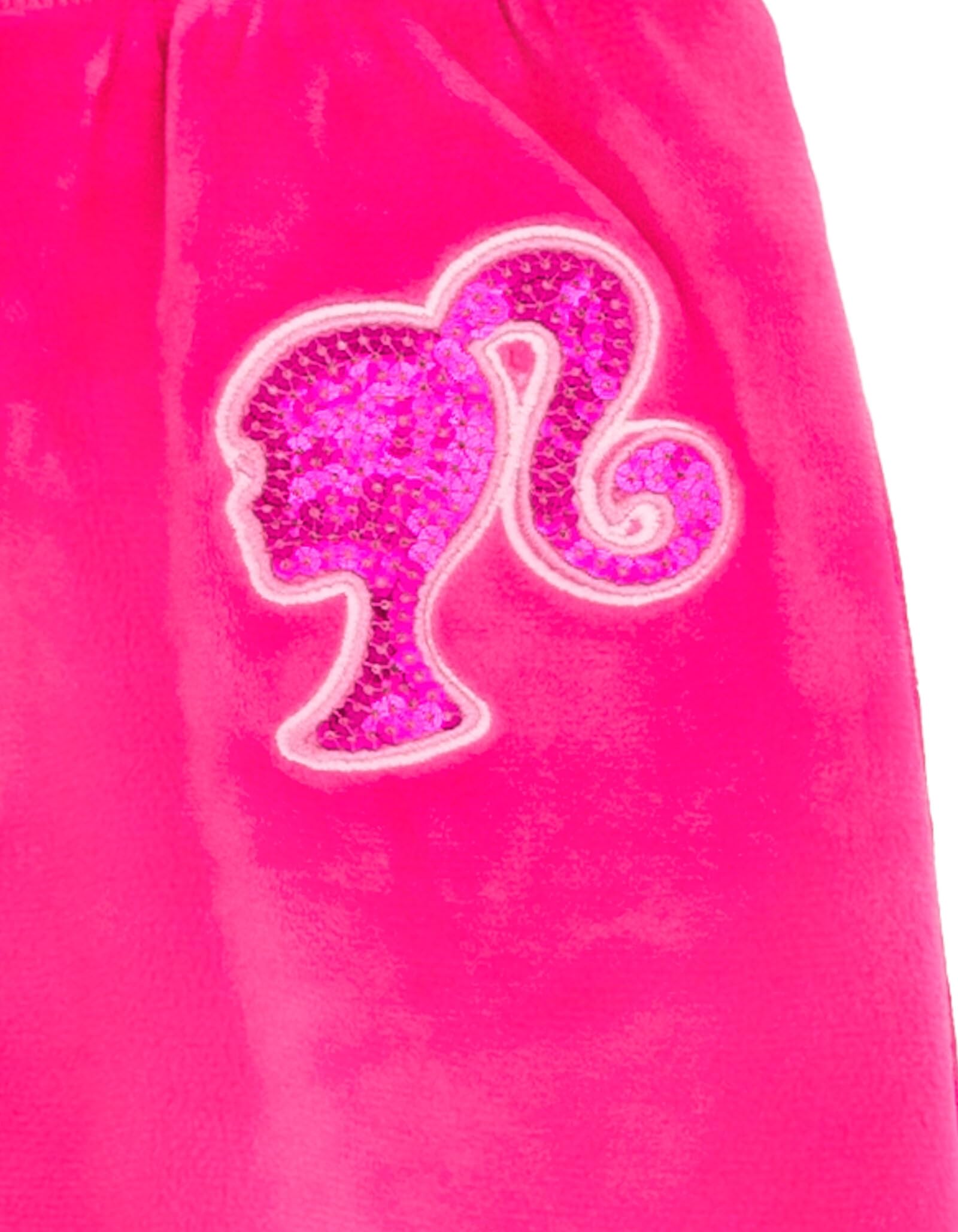 Barbie Welurowe dopasowane rodzinne spodnie z kapturem z zamkiem błyskawicznym zestaw strojów dla noworodka i dorosłych rozmiary (noworodek - 2XL)