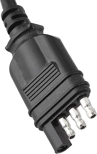 Miniatura 6 de Keenso Conector de enchufe de remolque, convertidor de luz del conector de remolque EE.UU. 4 Pin a EUR 7 Pin Adaptador Stop Brake Separating