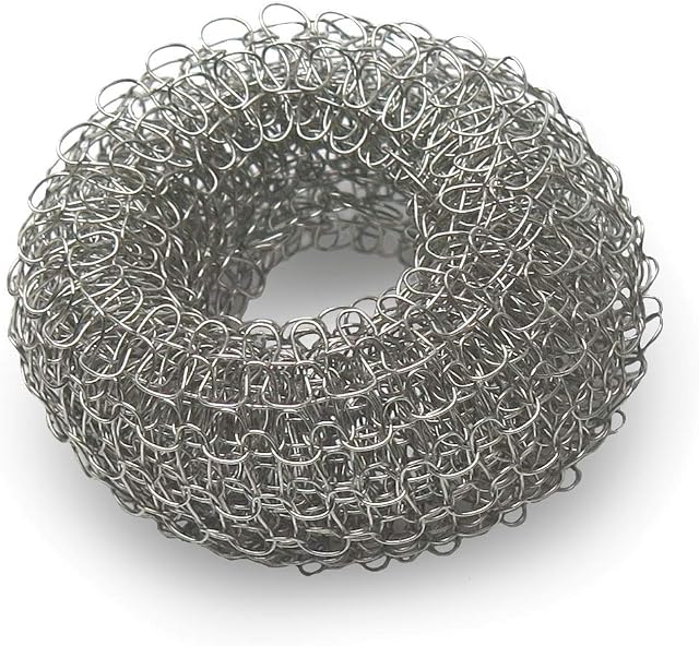 Tredoni Reusable Stainless Steel Limescale Ring - Boiler/Kettle Fur Descaler Mesh 2x4cm
