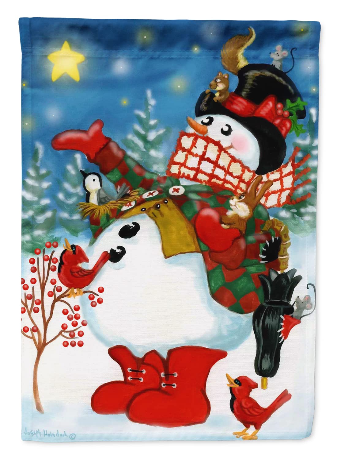 Drapeau extérieur bonhomme de neige Caroline's Treasures PJH3017CHF grand format
