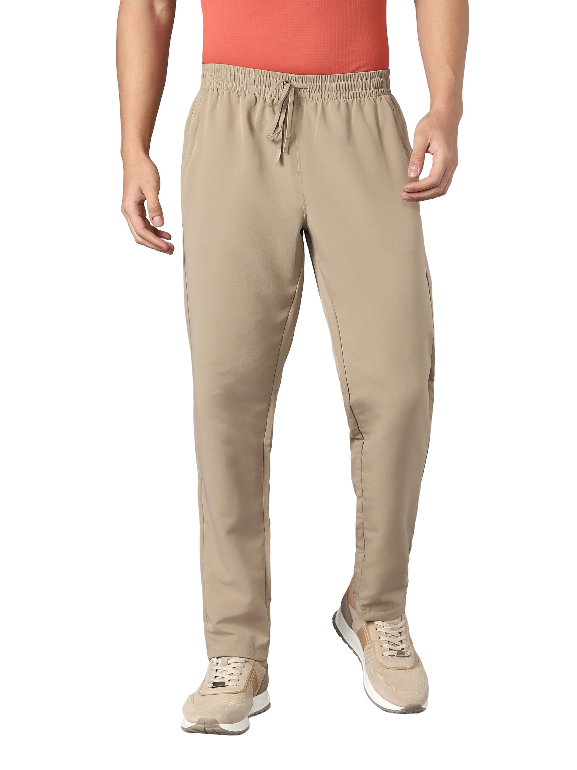Men Solid Slim Fit Sports Trackpants with ELASTO Plus Track Pants for Men Gym Polyester-image-18