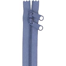 Handbag Zipper 40in Country Blue-Double-Slide