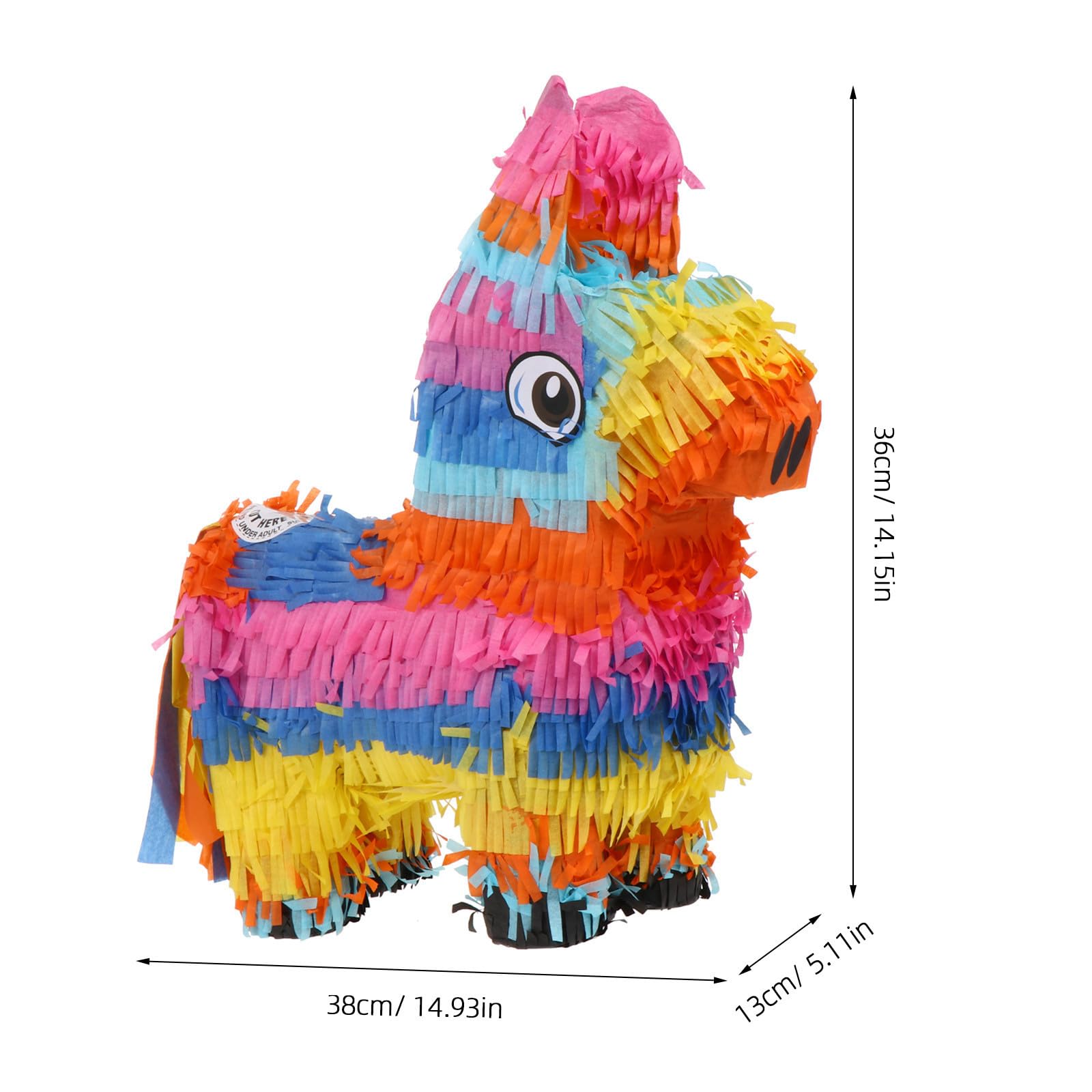 Hohopeti Petite Piñata Licorne Papier Écologique à Remplir de Bonbons pour Anniversaire Garçon Fille Décoration Créative et Ludique pour Fête Garçon Fille