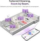 MONSGA MS1 Robot Vacuum Cleaner with Mop, 7000Pa Robotic Vacuum with Lidar Navigation, 180mins Runtime, 5 Editable Maps, APP/Remote/Voice Control, Ideal for Hard Floors and Carpets - 5