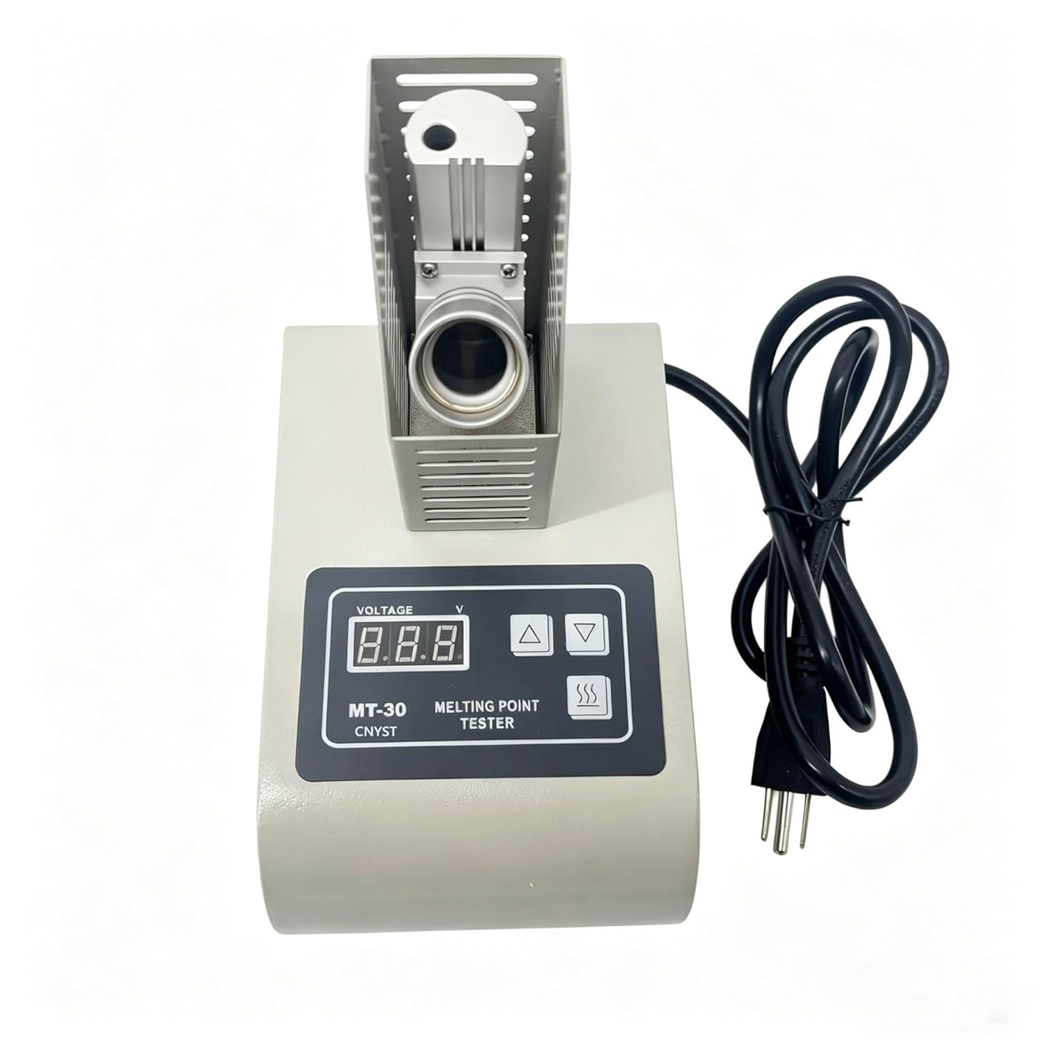 Melting Point Apparatus Melting Point Tester with Melting Point Test Range 50-300°C Melting Point Testing Accuracy ±1.0℃ Temperature Rise Rate 1.0, 2.0, 4.0, 6.0℃/min Digital Voltmeter Displays