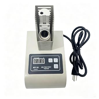 Melting Point Apparatus Melting Point Tester Melting Point Instrument with Test Range 50-300C Accuracy 1.0C for Melting Point of Drugs Reagents Fragrances and Other Organic Crystalline Substances