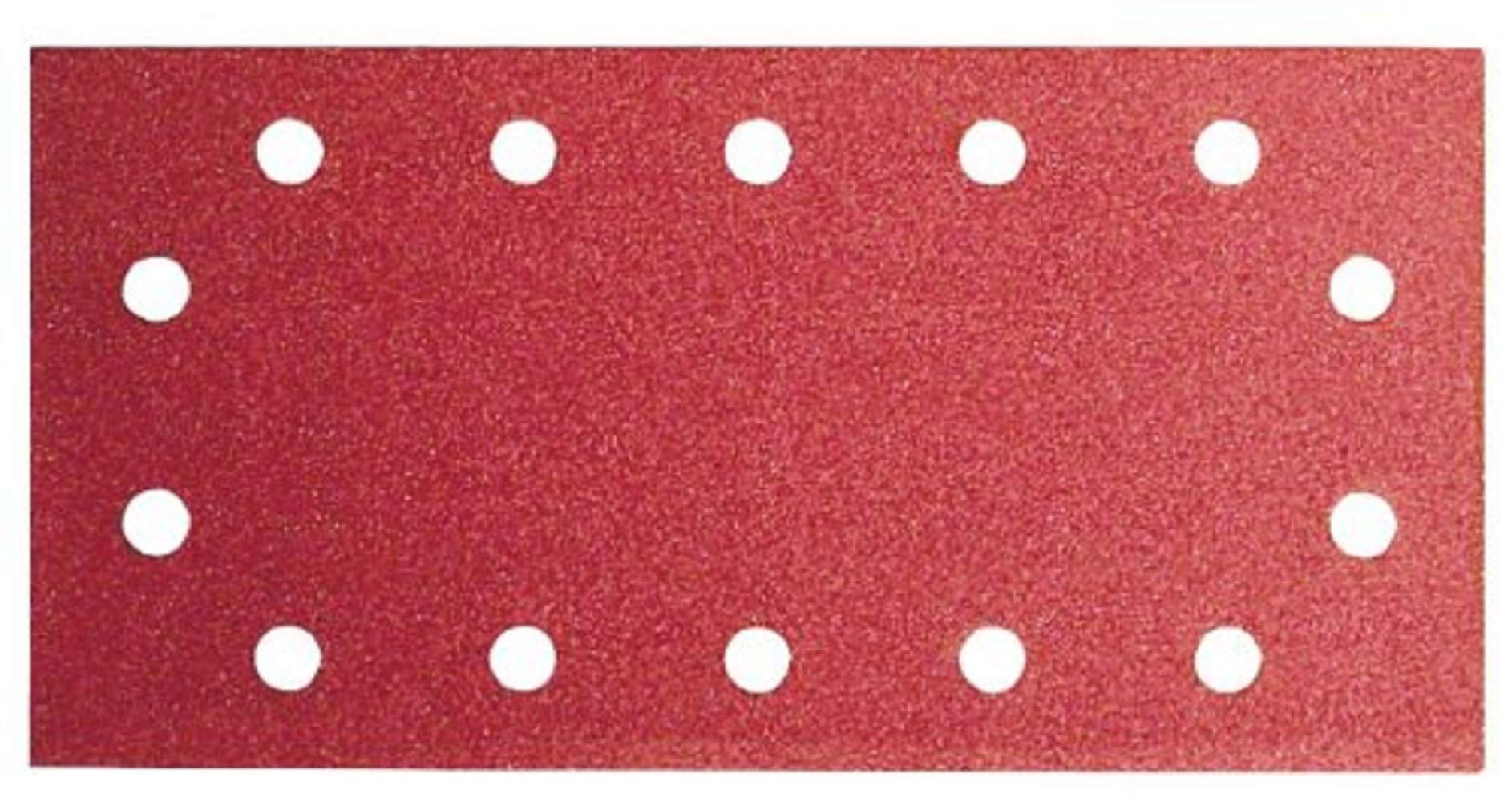 Bosch Red 2609256B29 Sanding Sheets For Orbital Sanders 115 X 280 Cm Number Of Holes 14 Grit 120 Pack Of 10