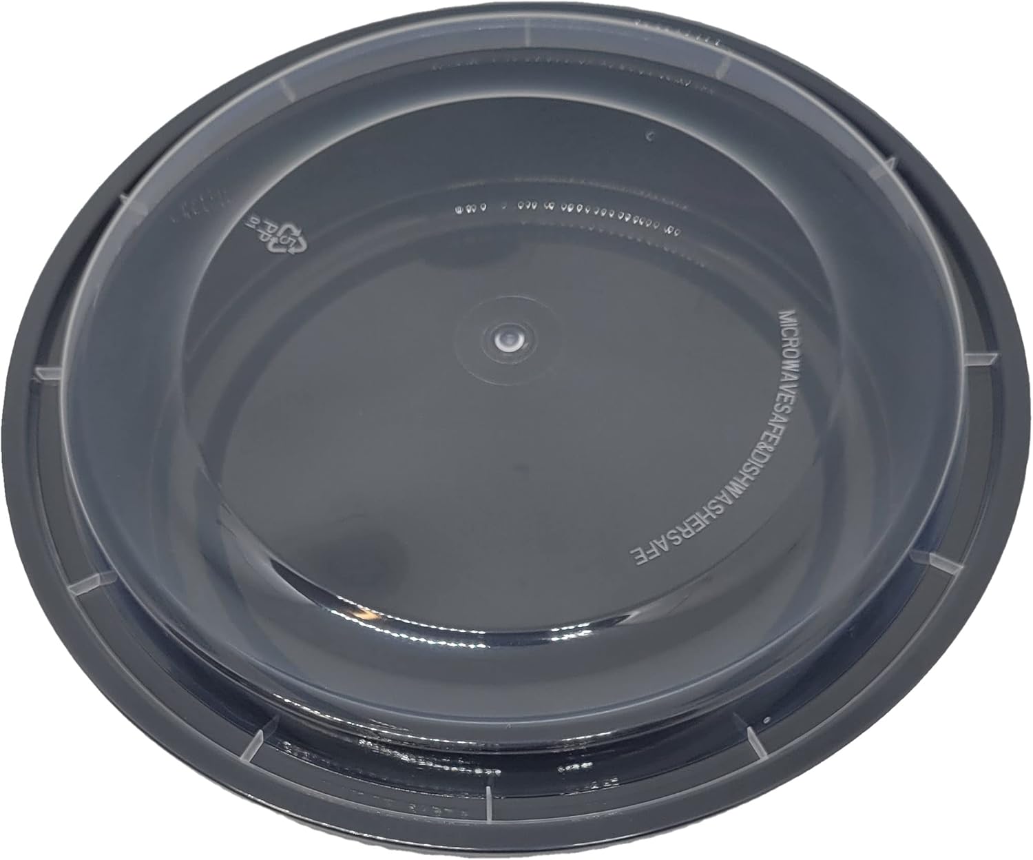 48 oz Round Food Containers Meal Prep Microwavable Reusable Plastic BPA Free Big Size Lunch box 50 Sets