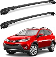 Vista 8 de FengYu Barras Transversales para Techo de 220 lb Compatibles con Jeep Patriot 2007-2017 con Riel Lateral Elevado, Barras Transversales de Rieles