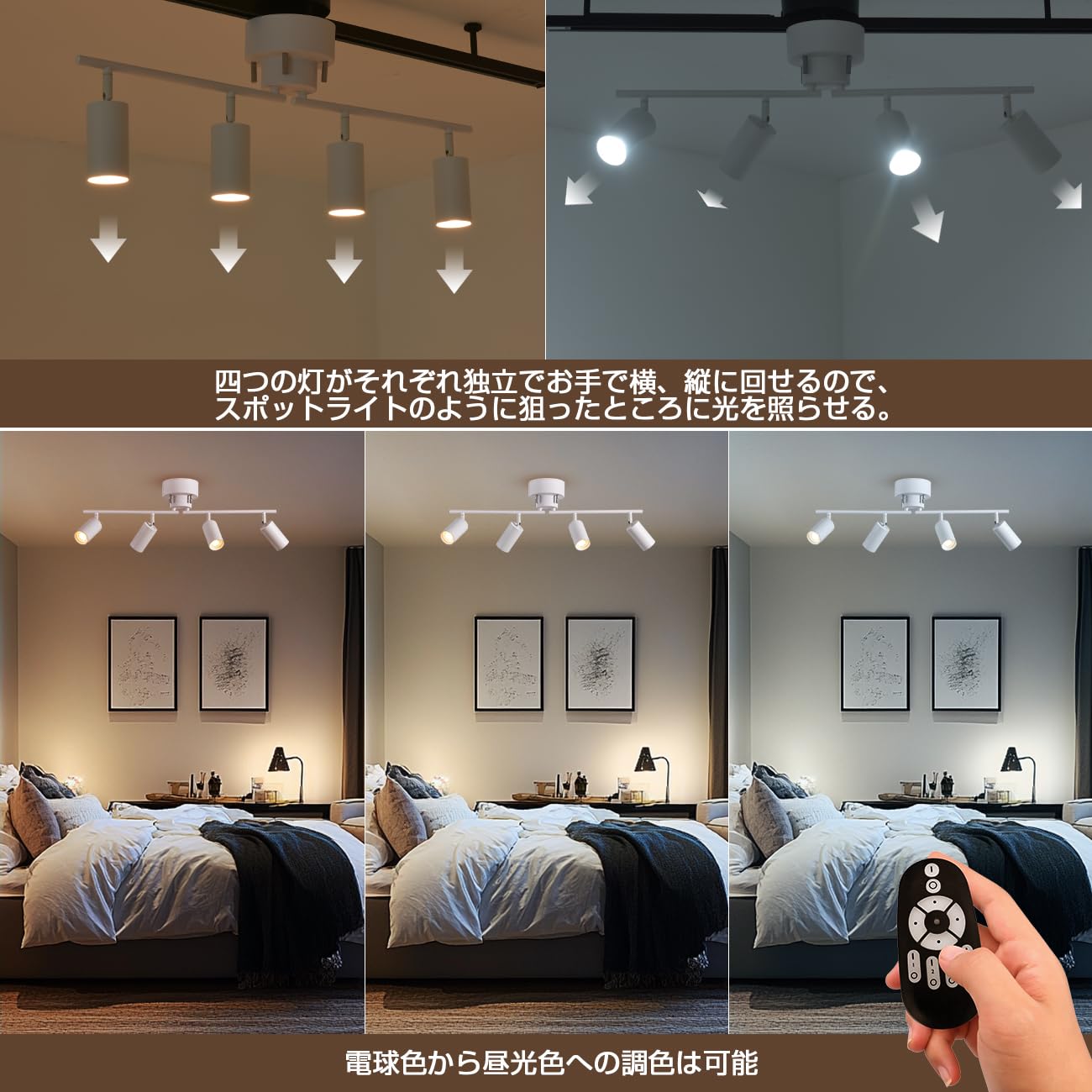 Amazon.co.jp : PNRLUX シーリングライト おしゃれ 4灯 照明器具