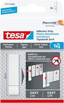 Yapışkan Şerit Yedek Bantlar, Iz Bırakmadan Sökülebilir, Duvar Ve Duvar Kağıdı İçin 1kg X 6 Adet