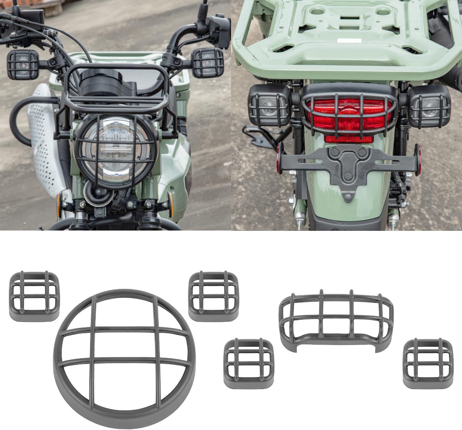 Motorcycle Headlight Taillight Guard Turn Signal Tail Light Cover Protector Compatible with CT125 CT 125 Trail Hunter Cub 2020 2021 2022 2023 2024 2025