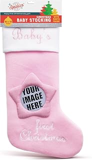 Babys First Christmas Stocking for Baby Girl - Baby First Christmas Stocking Girl - My First Baby Girl Christmas Stocking
