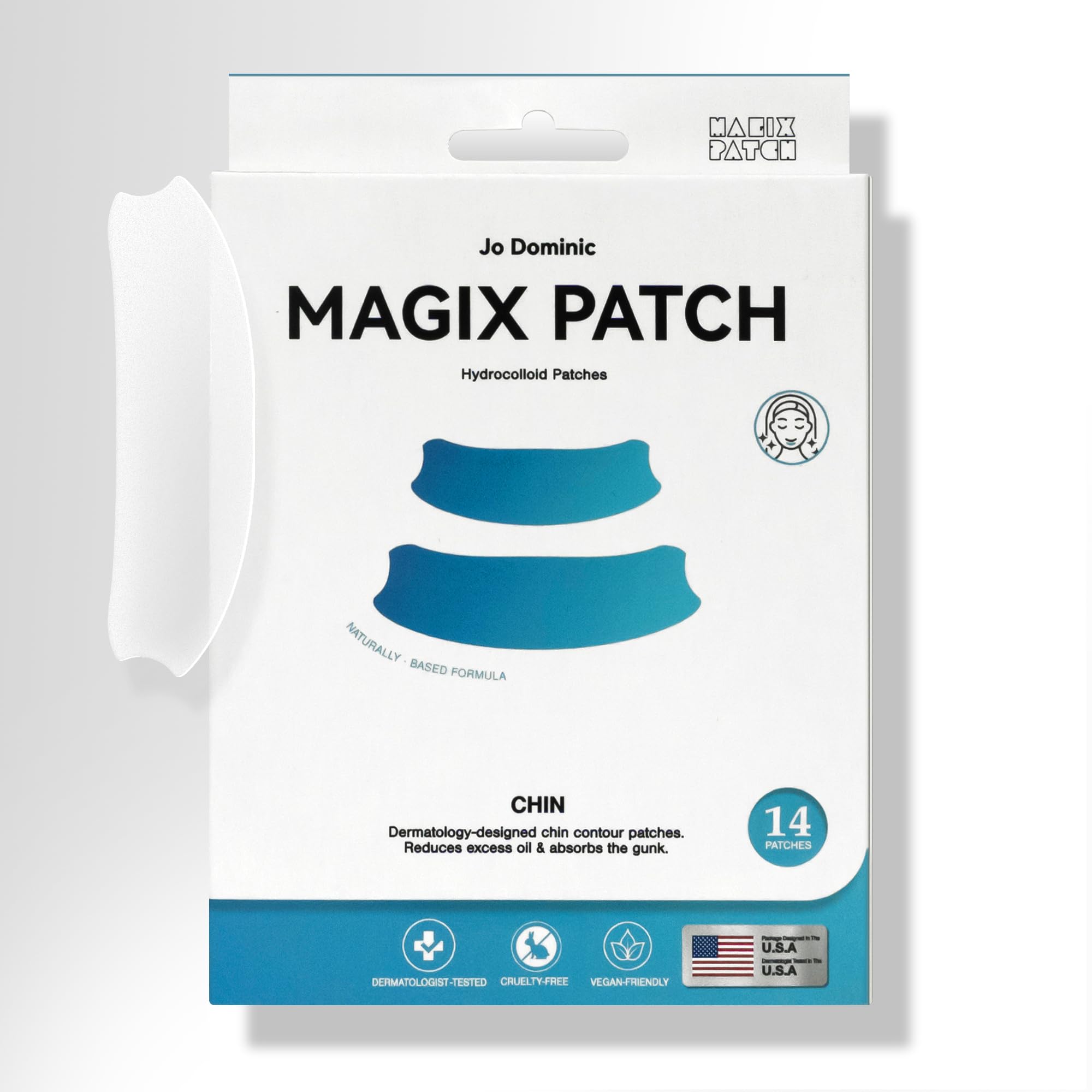 MAGIX PATCH Large Invisible Acne Patches by Jo Dominic Hydrocolloid Chin Pimple Patches for Face Absorbs Oil Zits