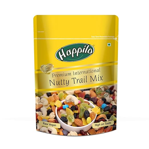 Premium International Nutty Trail Mix 200 g | Dry Fruits Mix | High Protein Snack | Superfood | Loaded with Protein, Vitamins & Minerals