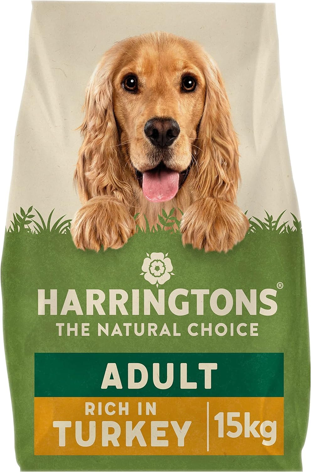 Harringtons Complete Dry Adult Dog Food Turkey & Veg 15kg - Made with All Natural Ingredients (Packaging may vary)