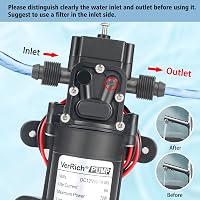VerRich 12V Membránpumpa 70W Önszivattyúzó Vízpumpa 6L/min 4