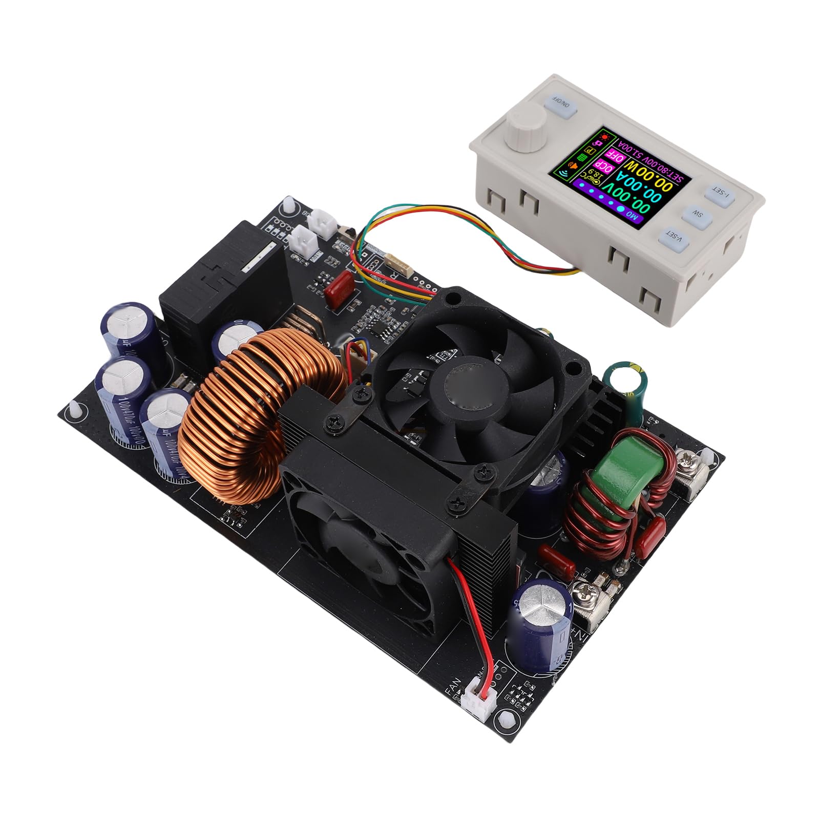 Regulowany Regulator Napięcia 0-80 V 0-50 A 4000 W z Wyświetlaczem Cyfrowym, Materiałem ABS. Precyzyjny Zasilacz Prądu Stałego do Testowania Sterowników LED i Sprzętu Laboratoryjnego