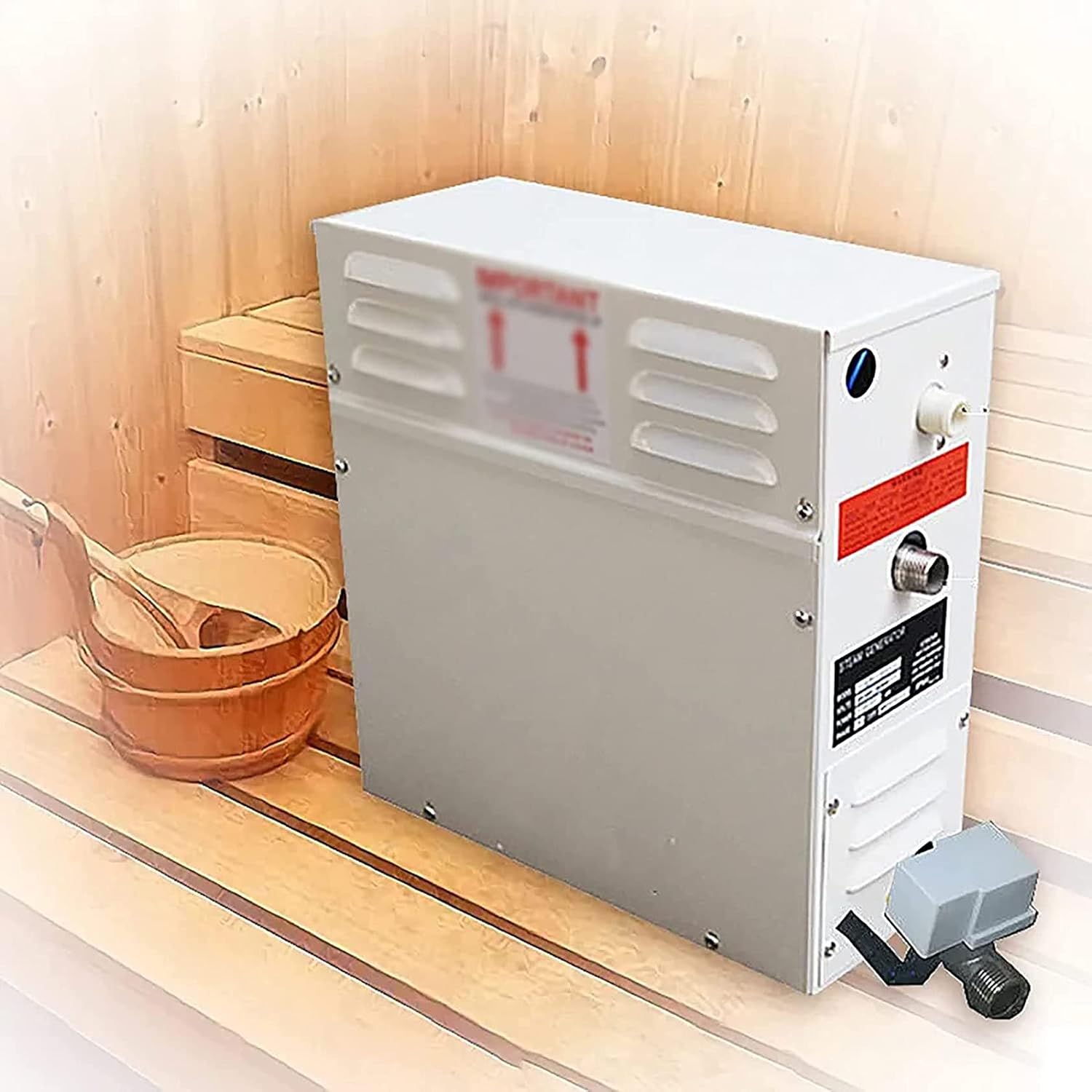 3 kw 4.5 kW 6 kW 9 kW 12 kW 15 kW 18 kW Steam Generator for Shower 220 V 380 V Home Steam Machine Sauna Bath Spa Steam Shower with Digital Control for Heating Room 3-20 M  380 m  m  380 m  m